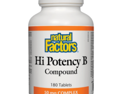 Hi Potency B Complex, 180 capsules (Natural Factors)
