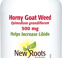 Horny Goat Weed 500 mg, 60 capsules (New Roots)
