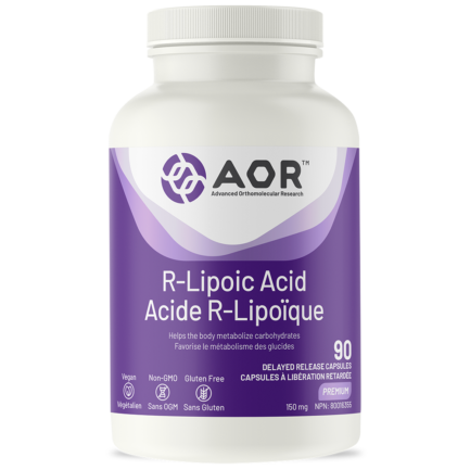 R Lipoic Acid, 150 mg 90 vegi-caps (AOR)