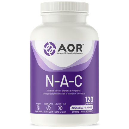 N.A.C (N-Acetyl-L-Cysteine), 500 mg, 120 vegicaps (AOR)