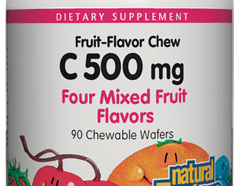 C 500 mg Mixed Fruits, 90 chewables  (Natural Factors)