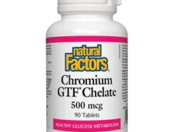 Chromium GTF Chelate, 500 mcg, 90 tablets  (Natural Factors)