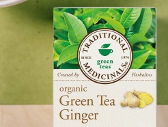 Green Tea with Ginger, Organic, 20 teabags (Traditional Medicinals)