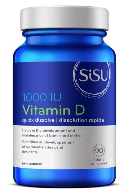 Vitamin D 1000 IU, 90 tablets (Sisu)