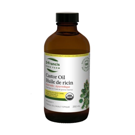 Organic Castor oil, 250 ml (St. Francis)