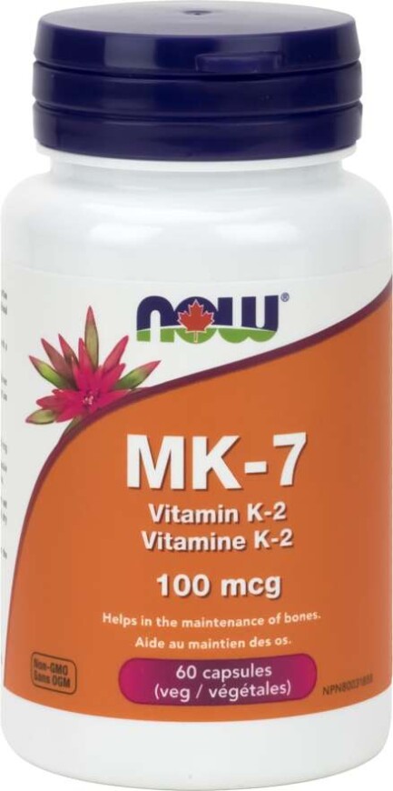 Vitamin K-2 100mcg, 100 vcaps (Now)