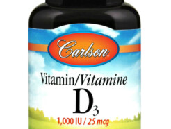 Vitamin D3 1000 IU, 100 soft gels (Carlson)