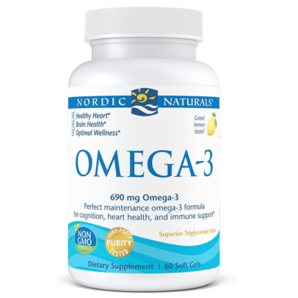 Omega 3, 1000 mg, 60 softgels (Nordic Naturals)
