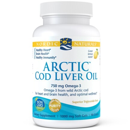 Arctic Cod liver oil, 1000 mg, 90 soft gels (Nordic Naturals)