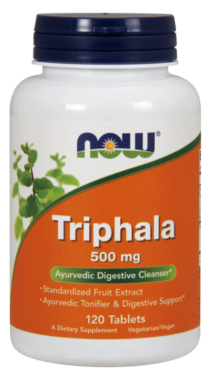 Triphala 500 mg, 120 tabs (Now)