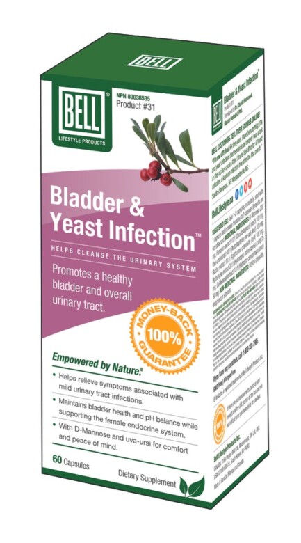 Bladder & Yeast infection, 60 caps (Bell Lifestyle)