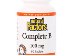 Complete B 100mg, 90 tabs (Natural Factors)