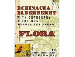 Echinacea Elderberry with Cranberry & Rooibos herbal tea blend, 16 tea bags (Flora)