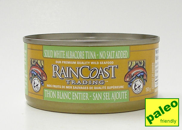 solid white albacore tuna, no salt added, 150 g (rainCoast trading)