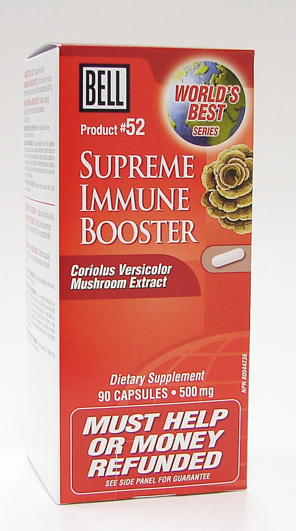 Bell #52 supreme immune booster, coriolus versicolor mushroom extract, 90 caps, 500 mg (bell lifestyle)