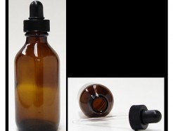 100 ml amber bottle with eye dropper (alypsis)