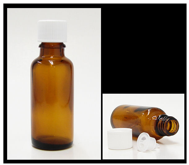 30 ml amber bottle with dropper insert (alypsis)