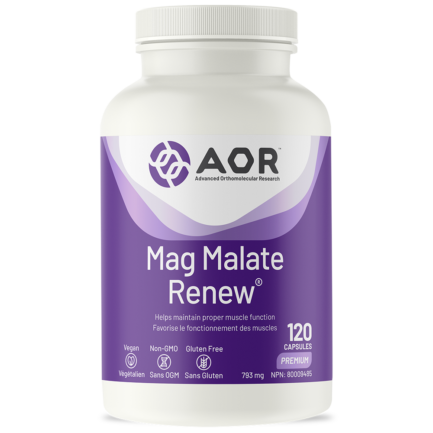 Mag Malate renew 120 v caps (AOR)