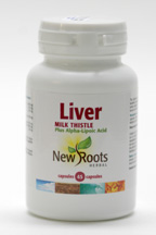 Liver, Milk Thistle plus Alpha Lipoic Acid, 45 caps (New Roots)