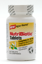 NutriBiotic Tablets with Vitamin A & Zin contains Grapefruit Seed Extract, 100 vegan tablets (NutriBiotic)