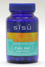 Folic Acid, 1 mg, 90 capsules (Sisu)