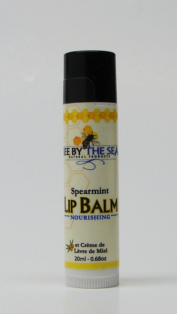 Spearmint lip balm, nourishing, 4.25g stick (Bee by the Sea)