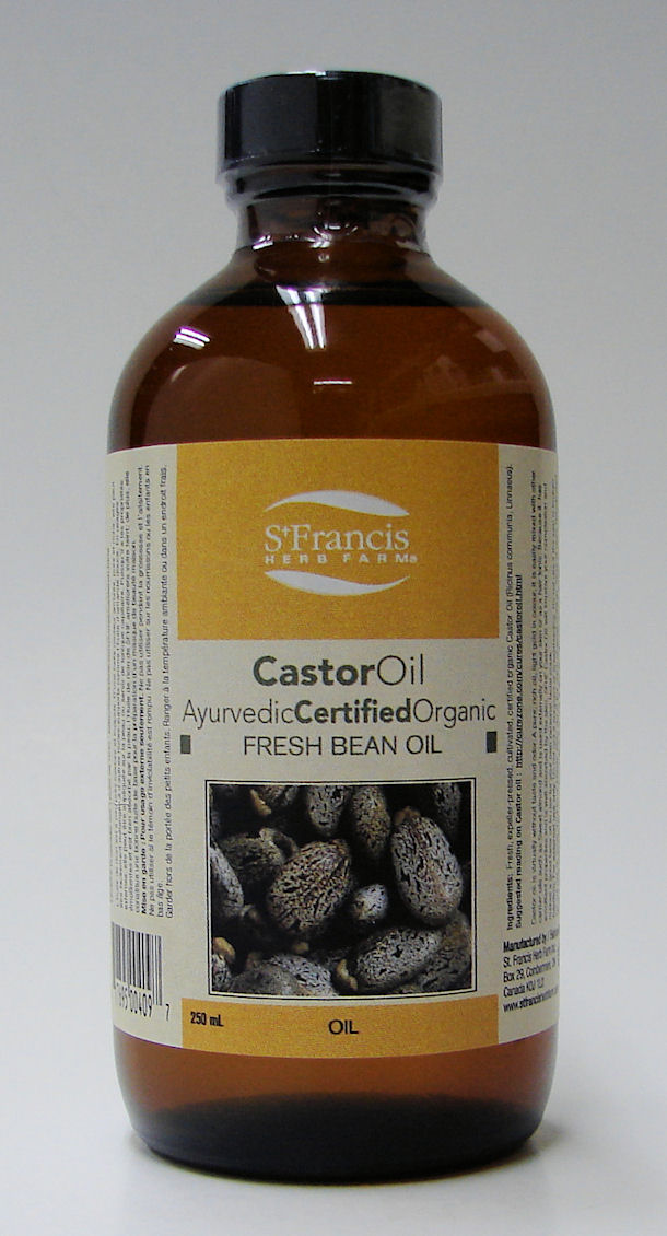 ayurvedic certified organic castor oil, fresh bean, 250 ml ...
