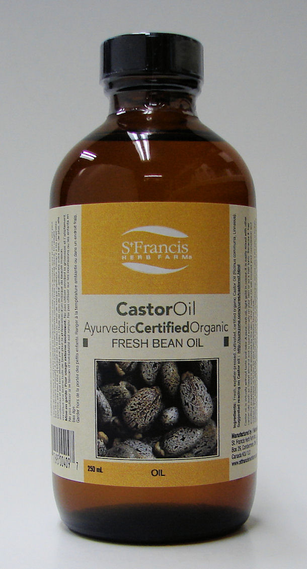 ayurvedic certified organic castor oil, fresh bean, 250 ml