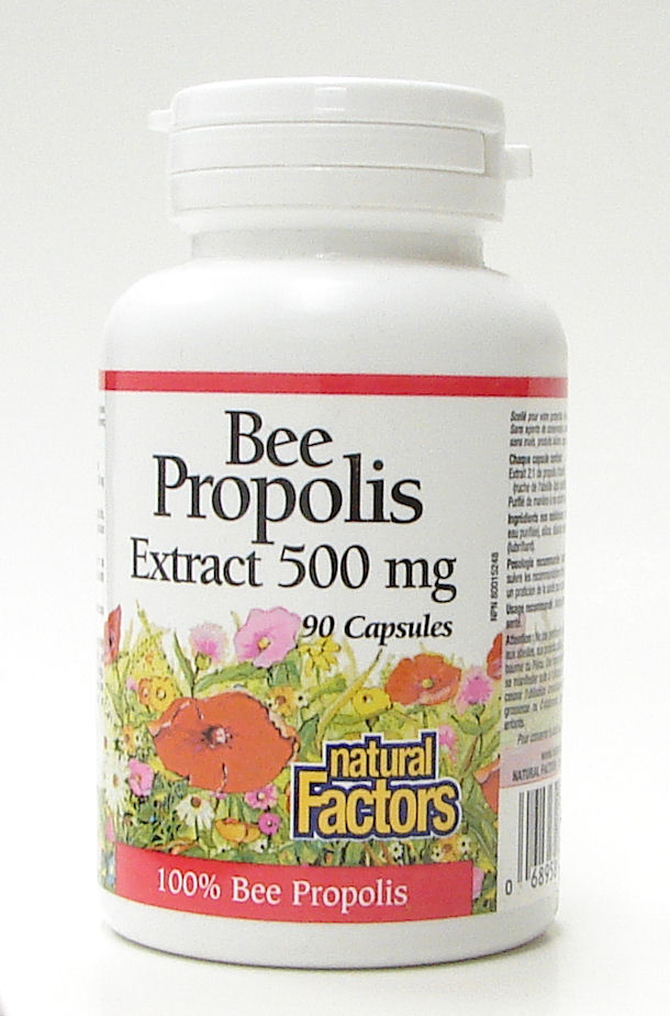 Bee Propolis Extract, 500 mg, 90 caps (Natural Factors)