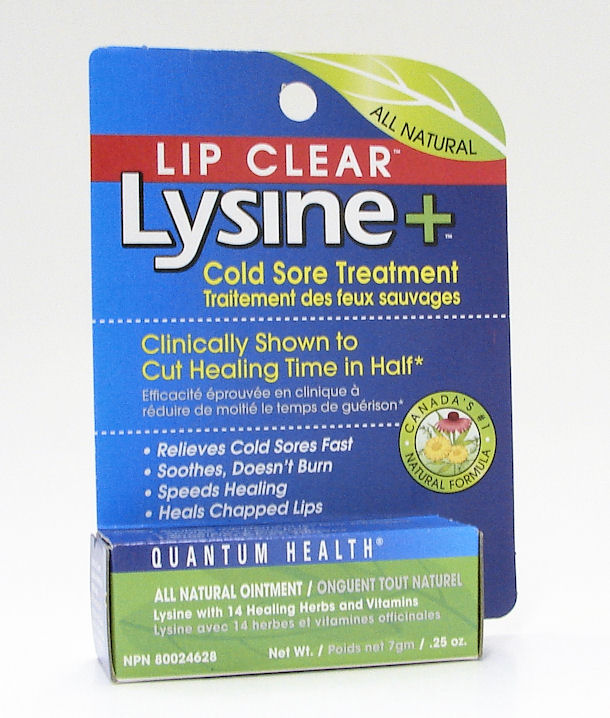 Lip Clear® Lysine+ Cold sore treatment 7 g, (Quantum Health)