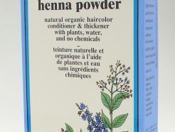 black henna powder, natural organic hair color, 60 g (colora)