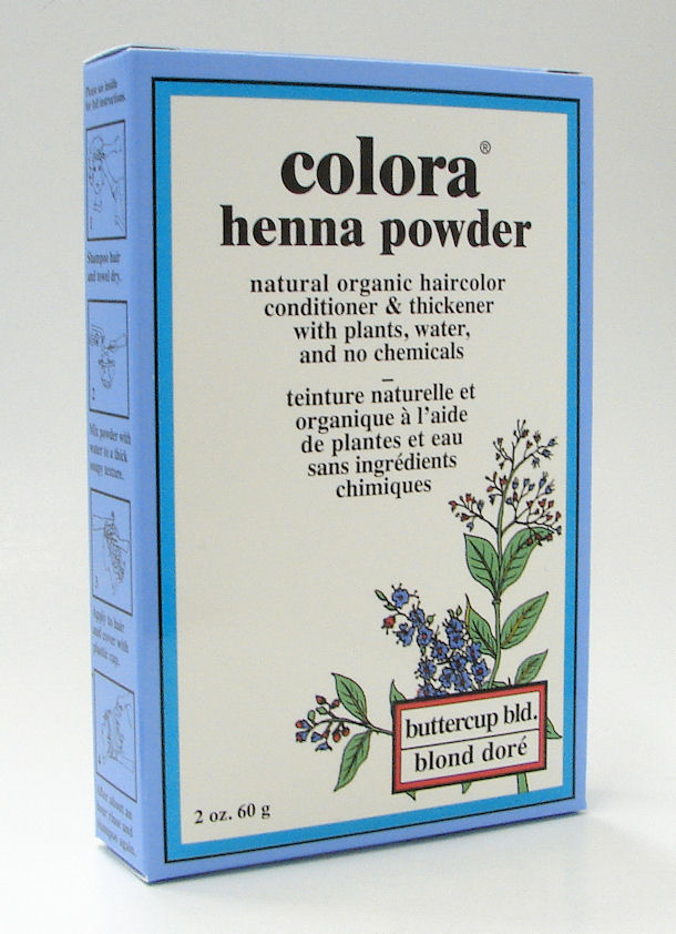 buttercup bld. henna powder, natural organic hair color, 60 g (colora)