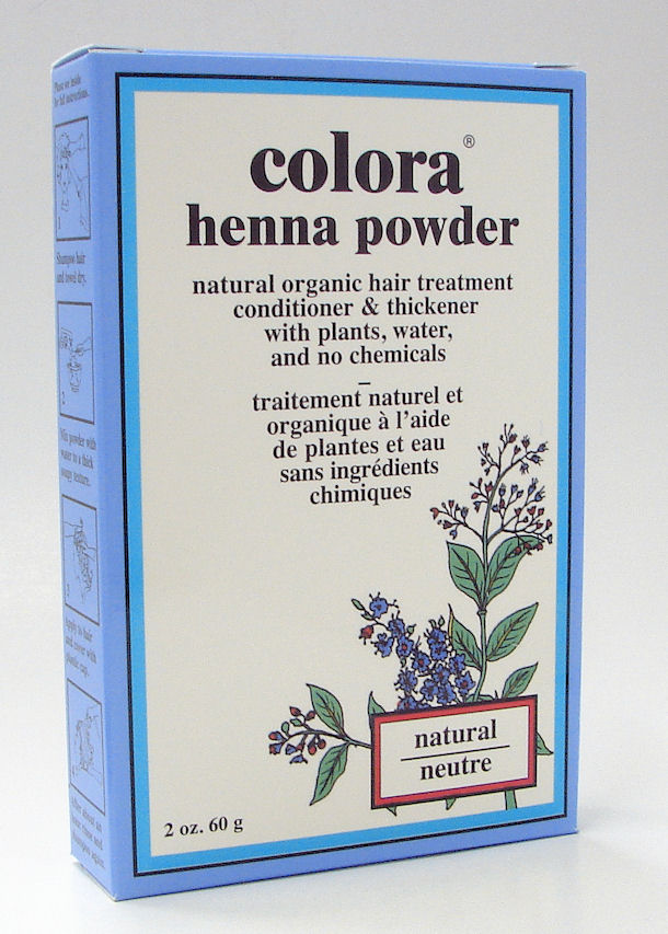 natural henna powder, natural organic hair color, 60 g (colora)