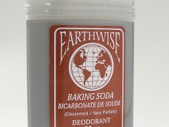 earthwise baking soda unscented deodorant, natural 75 g (eco-wise)