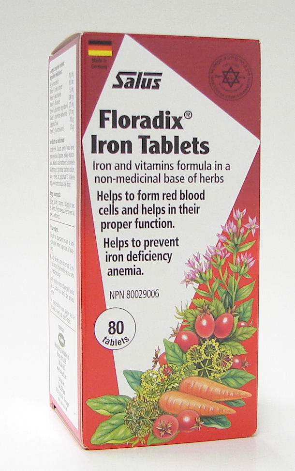 Salus Floradix Iron tablets, 120 tabs (Flora)