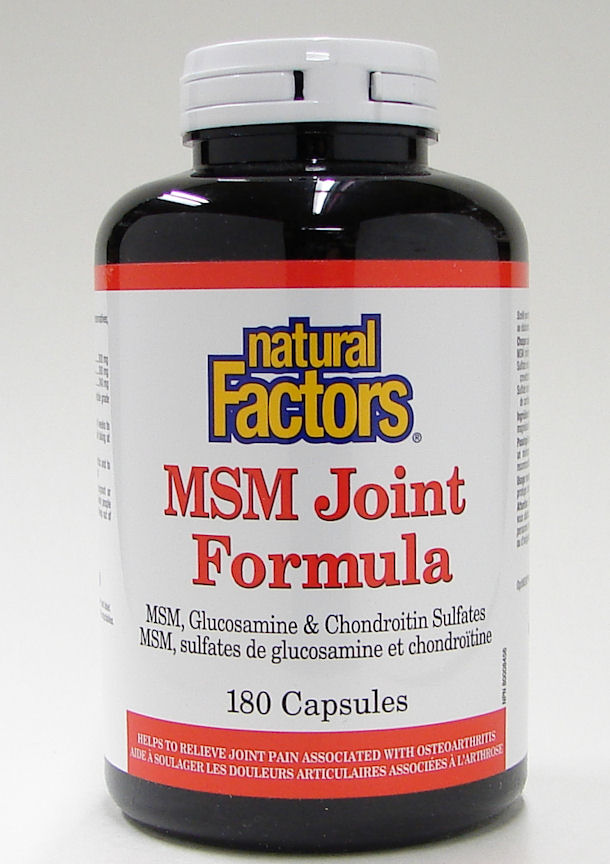 MSM joint formula, 180 caps (Natural Factors)