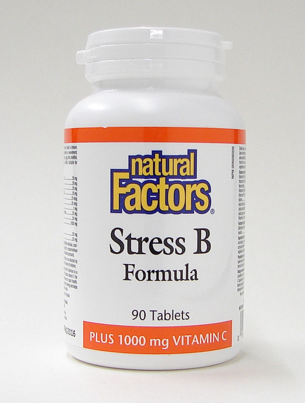Stress B Formula Plus 1000 mg Vitamin C, 90 tabs (Natural Factors)