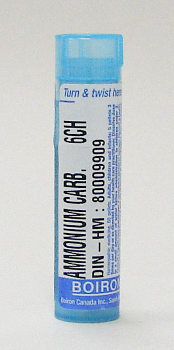 ammonium carb 6 ch sublingual pellets (boiron)