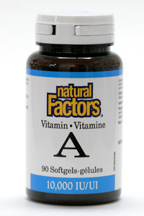 Vitamin A, 10,000 IU, 90 softgels  (Natural Factors)