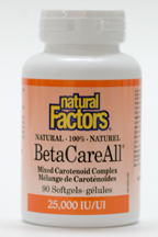BetaCareAll, 25,000 IU, 90 softgels  (Natural Factors)