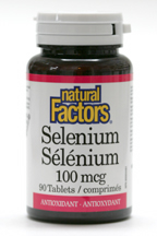 Selenium, 100 mcg, 90 tablets  (Natural Factors)
