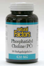 Phosphatidyl Choline, 420 mg, 90 softgels  (Natural Factors)