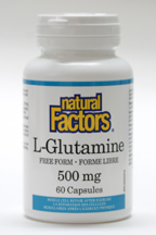 L-Glutamine, 500 mg, 60 capsules  (Natural Factors)