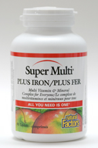 Super Multi Plus Iron, 90 tablets  (Natural Factors)
