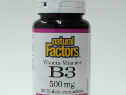 B3, 500 mg, 90 tablets  (Natural Factors)