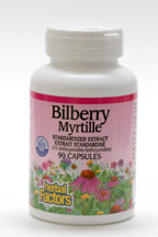 Bilberry (40 mg), 90 capsules (Natural Factors)