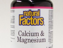 Calcium & Magnesium 2:1 plus vitamin D3, 90 capsules  (Natural Factors)