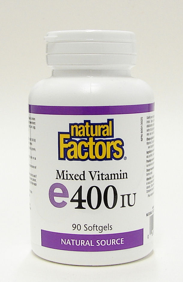 Mixed Vitamin E 400 IU, 90 softgels, Natural Source (Natural Factors)