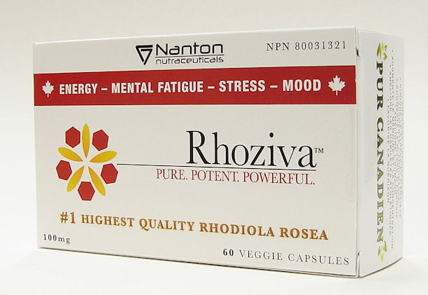 Rhoziva (rhodiola rosea), 100 mg, 60 veggie caps (nanton nutraceuticals)