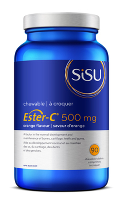 Ester-C® 500, 90 chewable tablets, natural orange flavour (Sisu)